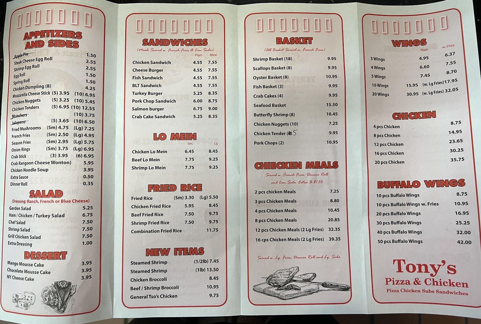 Tony's Pizza & Chicken